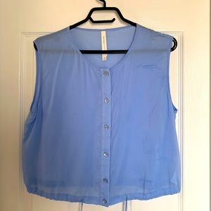 Aritzia cropped blouse